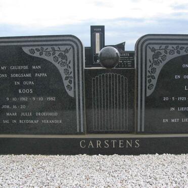 CARSTENS Koos 1912-1982 &amp; Lenie 1923-2007