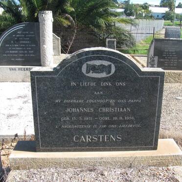 CARSTENS Johannes Christiaan 1921-1956
