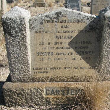CARSTENS Willem 1876-1942 &amp; Hester V.D. MERWE 1886-1943