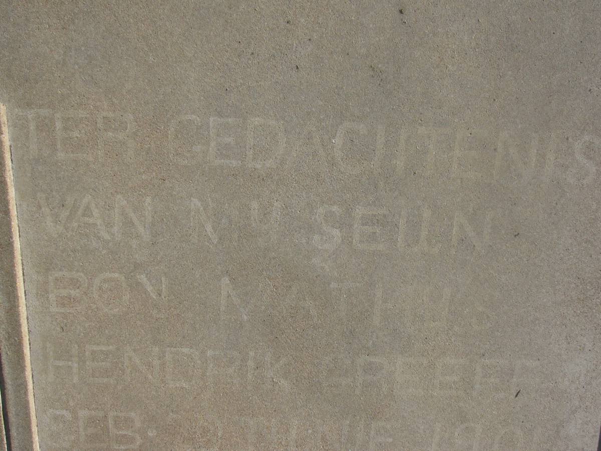 GREEFF Matthys Hendrik 190?-1929