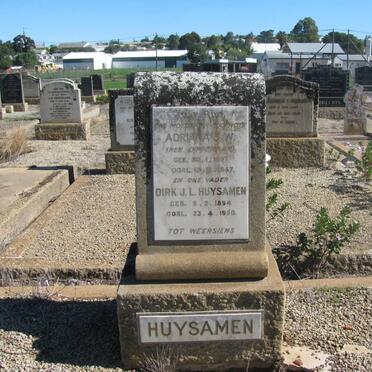 HUYSAMEN Dirk J.L. 1894-1950 &amp; Adriana J.W. DIPPENAAR 1897-1947