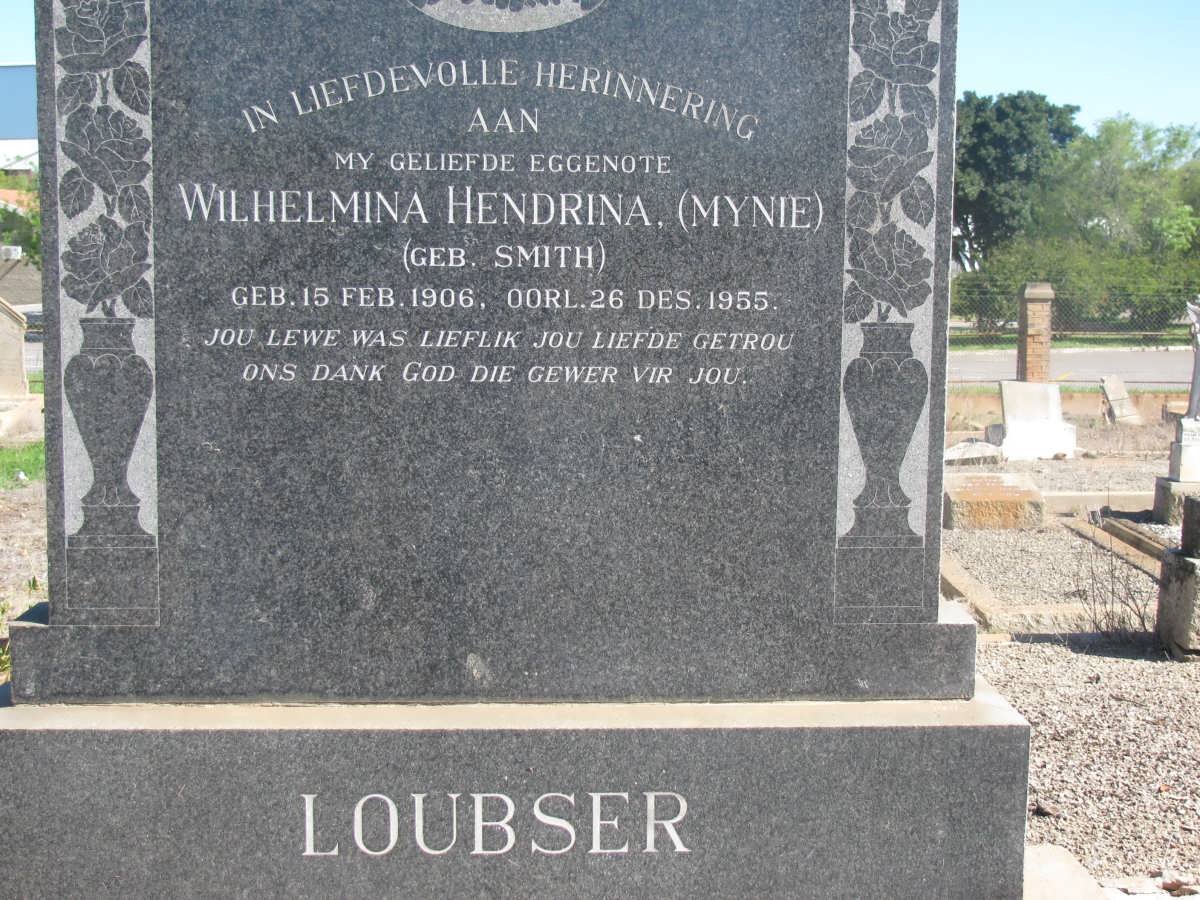 LOUBSER Wilhelmina Hendrina nee SMITH 1906-1955
