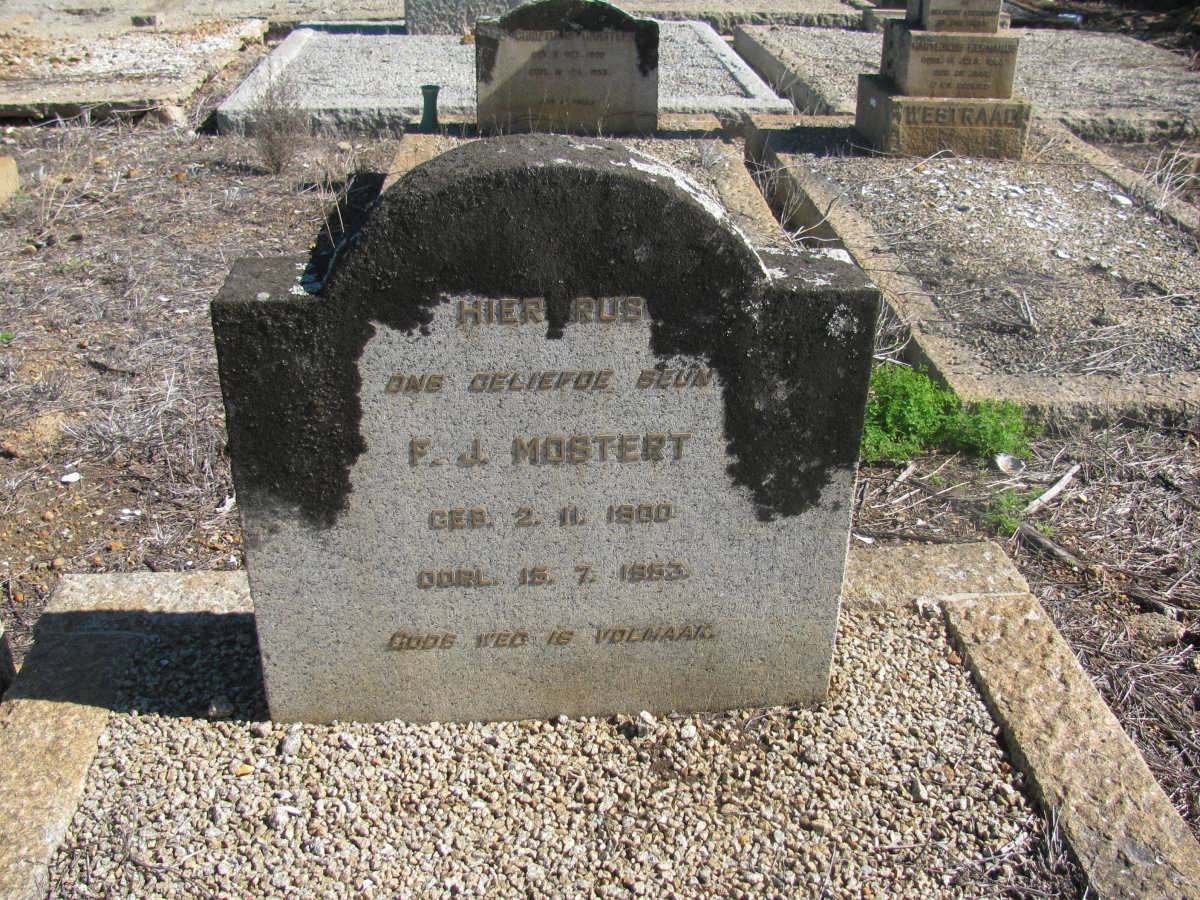 MOSTERT F.J. 1900-1953