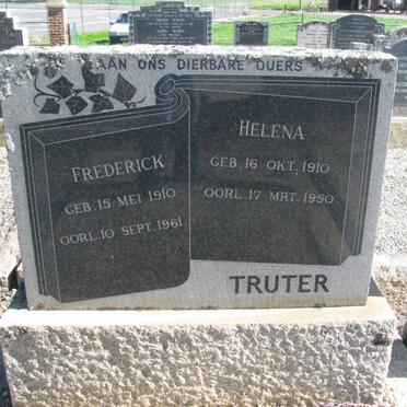TRUTER Frederick 1910-1961 &amp; Helena 1910-1950