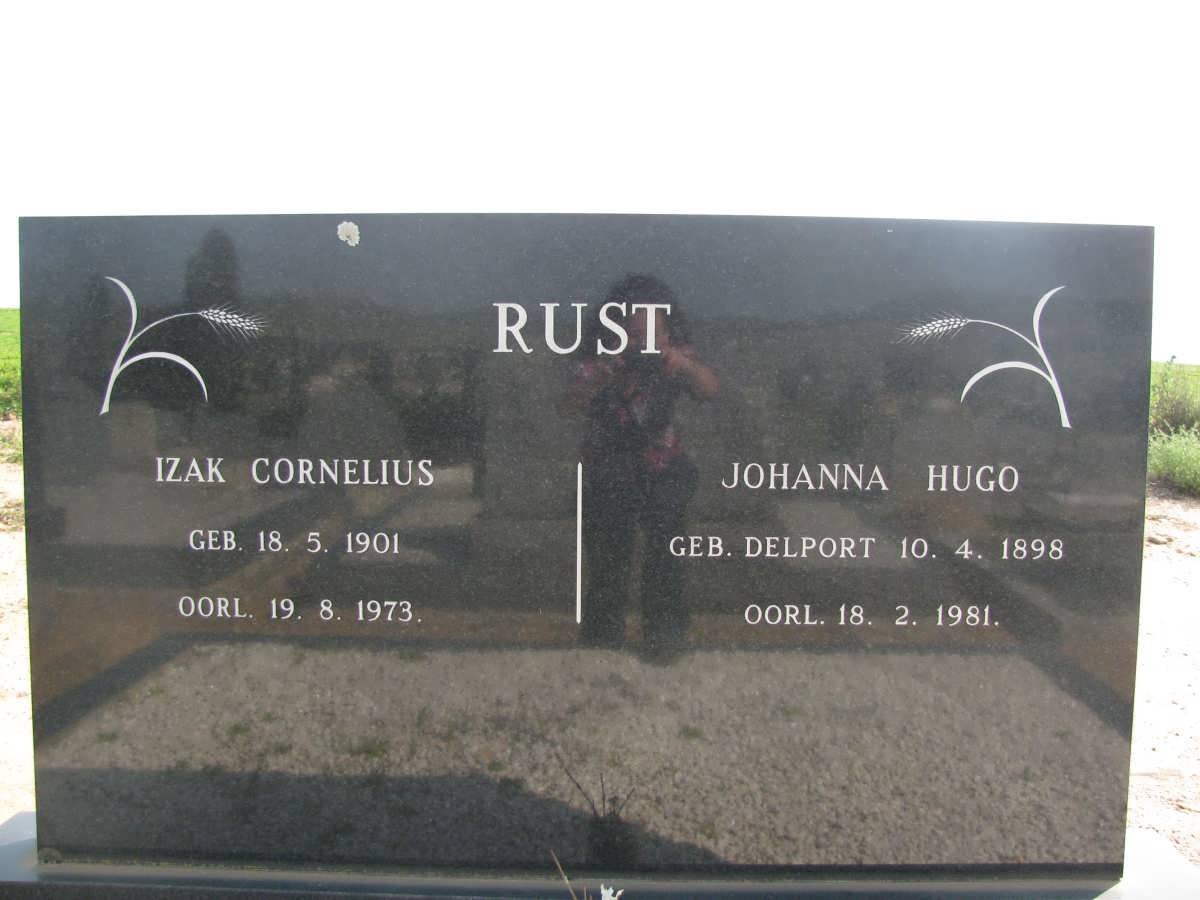 RUST Izak Cornelius 1901-1973 &amp; Johanna Hugo DELPORT 1898-1981
