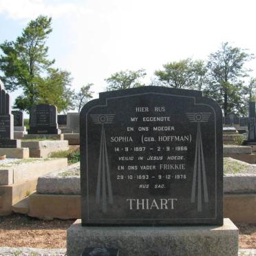 THIART Frikkie 1893-1975 &amp; Sophia HOFFMAN 1897-1966