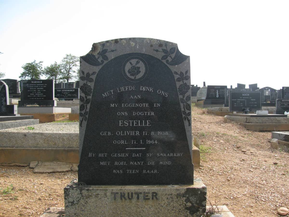 TRUTER Estelle nee OLIVIER 1938-1964
