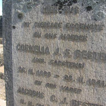 BESTER Jacobus G.J. 1895-1964 &amp; Cornelia J.S. CARSTENS 1893-1941