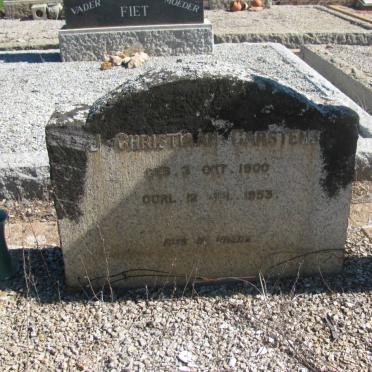 CARSTENS J. Christiaan 1900-1953