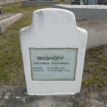 BOSHOFF Jacobus Johannes 1892-1953