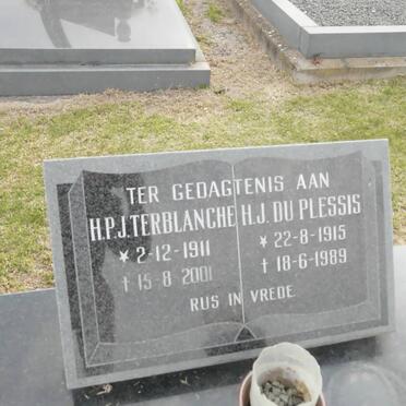 TERBLANCHE H.P.J. 1911-2001 :: PLESSIS H.J., du 1915-1989