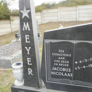 MEYER Jacobus Nicolaas 1963-1984