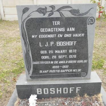BOSHOFF L.J.P. 1872-1970