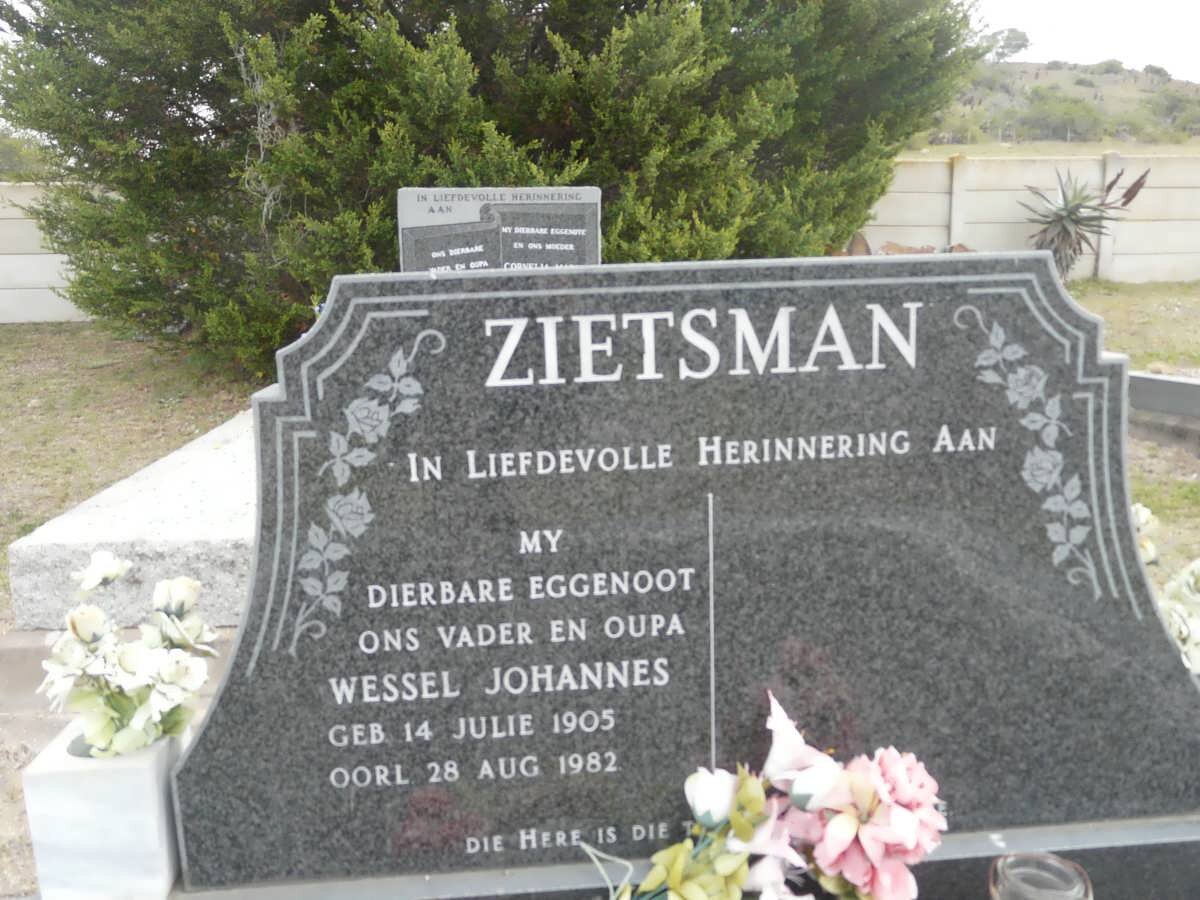 ZIETSMAN Wessel Johannes 1905-1982