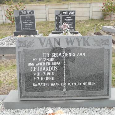 WYK Gerhardus, van 1915-1988