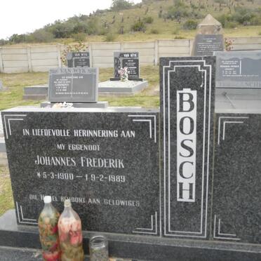BOSCH Johannes Frederik 1900-1989