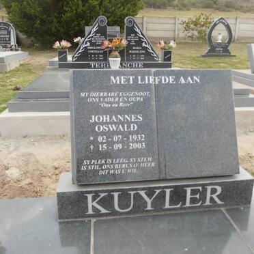 KUYLER Johannes Oswald 1932-2003