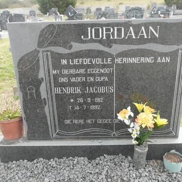 JORDAAN  Hendrik Jacobus 1912-1992