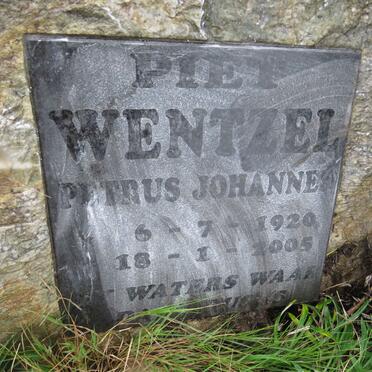 WENTZEL Petrus Johannes 1920-2005