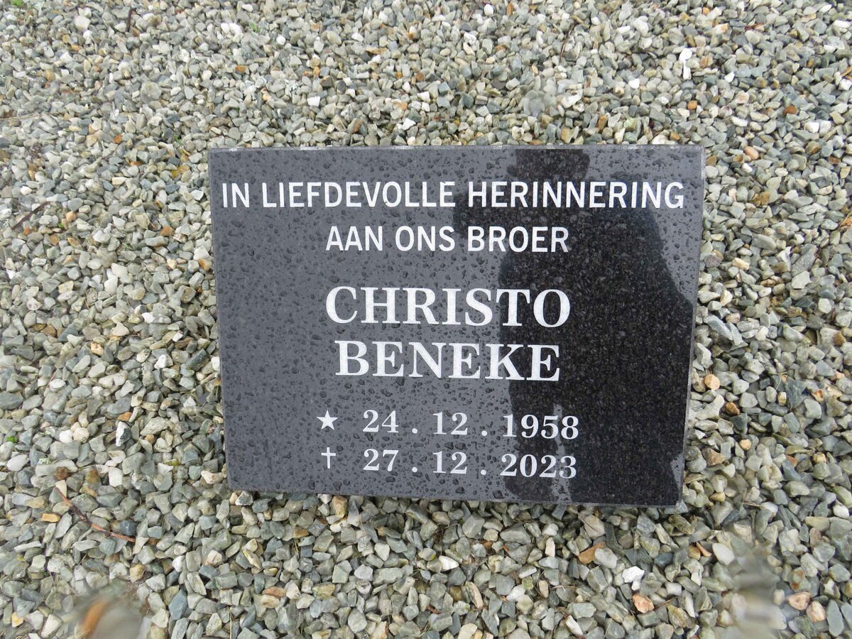 BENEKE Christo 1958-2023