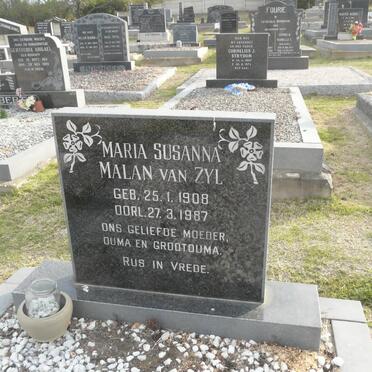ZYL Maria Susanna Malan, van 1908-1987