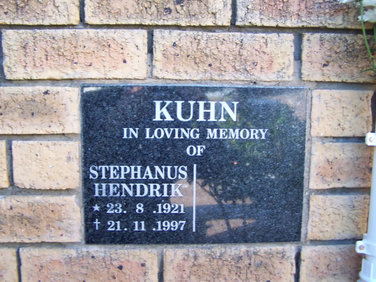 KUHN Stephanus Hendrik 1921-1997