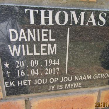 THOMAS Daniel Willem 1944-2017