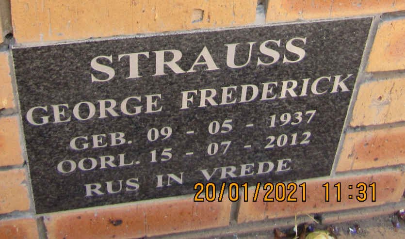 STRAUSS George Frederick 1937-2012