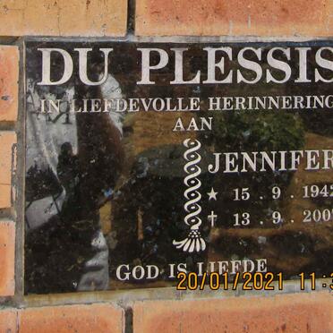 PLESSIS Jennifer, du 1942-2007