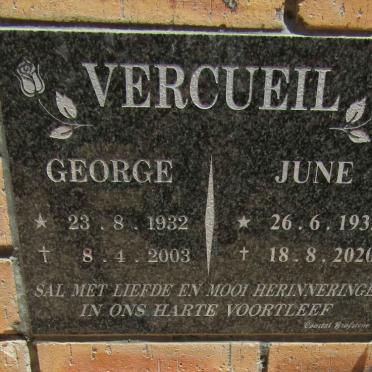 VERCUEIL George 1932-2003 &amp; June 1935-2020