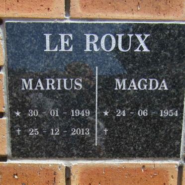 ROUX Marius, le 1949-2013 &amp; Magda 1954-