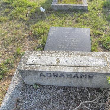 ABRAHAMS Cynthia Irene nee MANHO 1929-1959