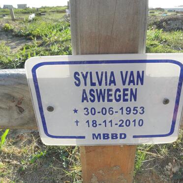 ASWEGEN Sylvia, van 1953-2010
