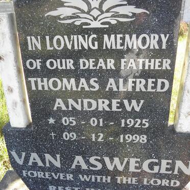 ASWEGEN Thomas Alfred Andrew, van 1925-1998