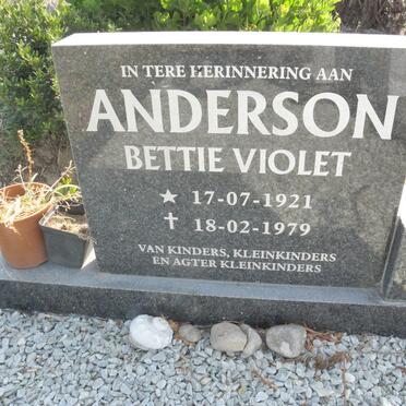 ANDERSON Bettie Violet 1921-1979