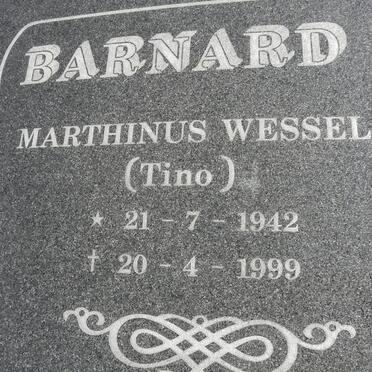 BARNARD Marthinus Wessel 1942-1999