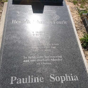 BARNARD Hendrik Johannes Fourie 1916-2002 &amp; Pauline Sophia 1934-2016