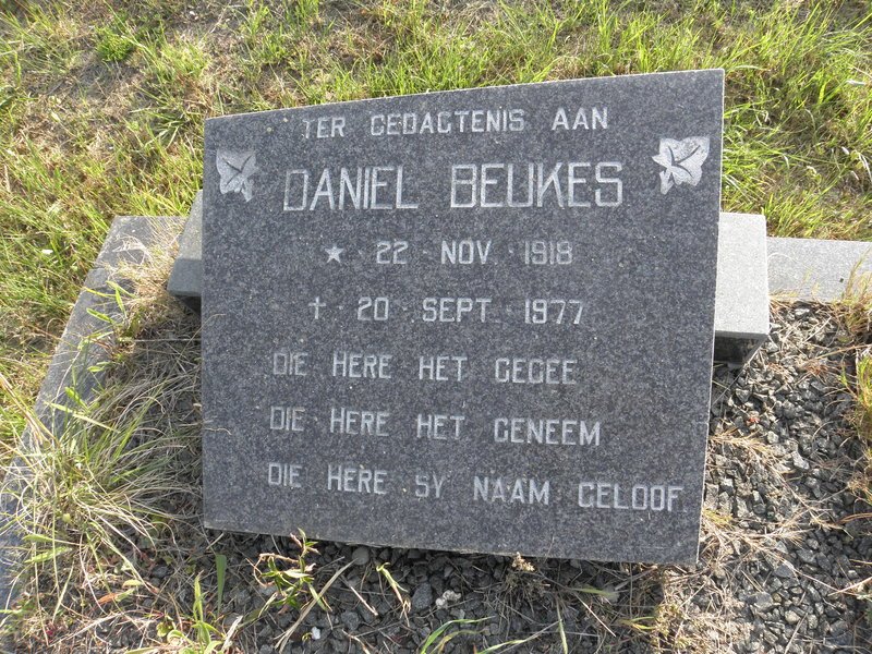 BEUKES Daniel 1918-1977