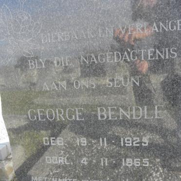 BENDLE George 1925-1965