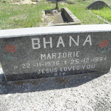 BHANA Marjorie 1936-1994