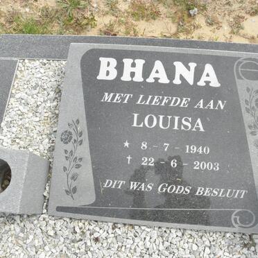 BHANA Louisa 1940-2003