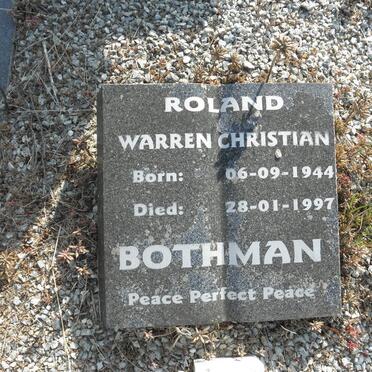BOTHMAN Roland Warren Christian 1944-1997