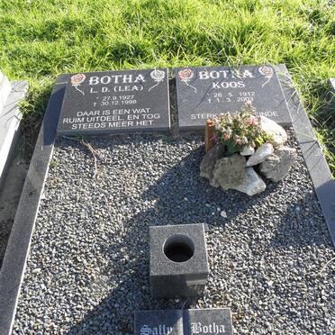 BOTHA Koos 1912-2003 &amp; L.D. 1927-1998 :: BOTHA Sally 1953-2004