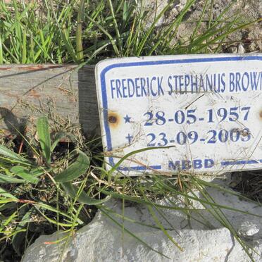 BROWN Frederick Stephanus 1957-2003