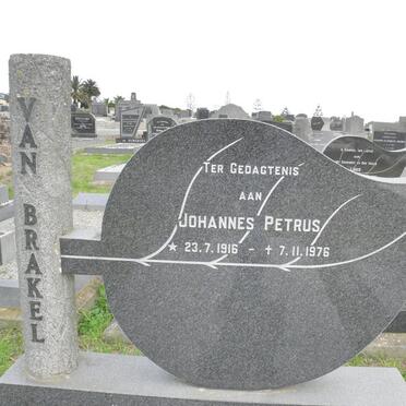 BRAKEL Johannes Petrus, van 1916-1976