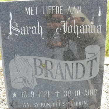 BRANDT Sarah Johanna 1921-1988