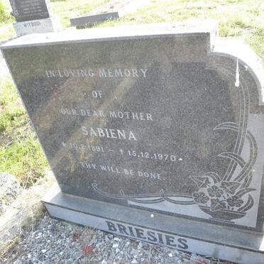 BRIESIES Sabiena 1891-1970