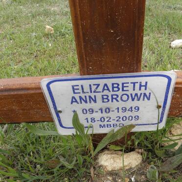BROWN Elizabeth Ann 1949-2009