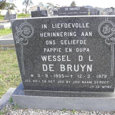 BRUYN Wessel D.L., de 1905-1979
