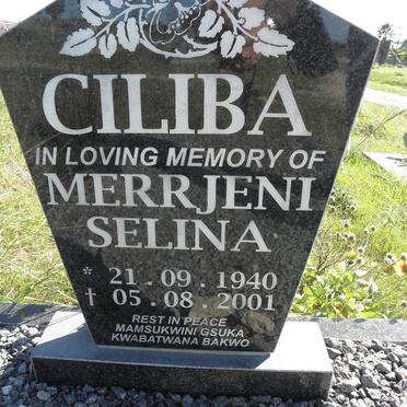 CILIBA Merrjeni Selina 1940-2001